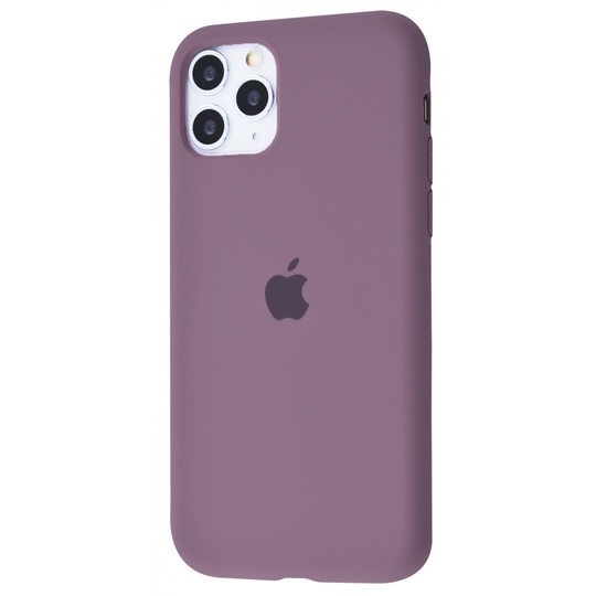 Накладка Silicone Case Full Cover Apple iPhone 11 Pro Max, Black Currant