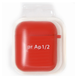 Silicone Case for AirPods 1/2 Hang Case Colorful, Red (5)