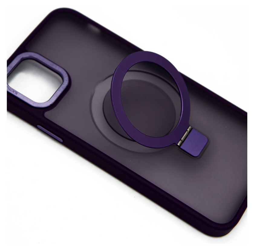 Накладка Guard Metal Style MagSafe з підставкою iPhone 11 Pro Max, Purple (4)