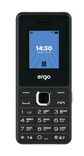 Телефон ERGO E181 Dual Sim, Black