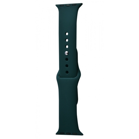 Ремінець Silicone Band for Apple Watch 38 mm/40 mm/41 mm (S) 2pcs, Forest Green