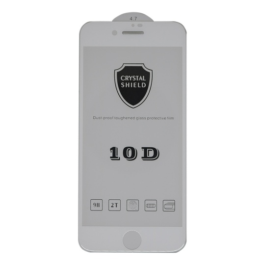 Захисне скло 4D+ сітка динамік iPhone 7/8/SE 2020, White