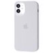 Накладка Silicone Case Full Cover Apple iPhone 12 mini, (9) White