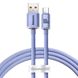 Кабель Baseus Crystal Shine Series Fast Charging Type-C 100W (1.2m), Purple