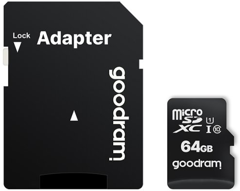 Карта пам'яті MicroSD 64GB GoodRam (UHS-1) + Adapter SD