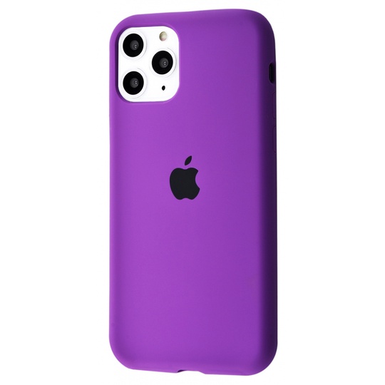 Накладка Silicone Case Full Cover Apple iPhone 11 Pro Max, (30) Purple