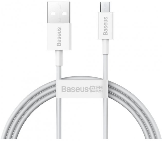 Кабель Baseus Superior Series Fast Charging USB to Micro 2A (1м), White (CAMYS-02)