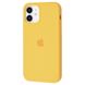 Накладка Silicone Case Full Cover Apple iPhone 12 mini, (4) Yellow