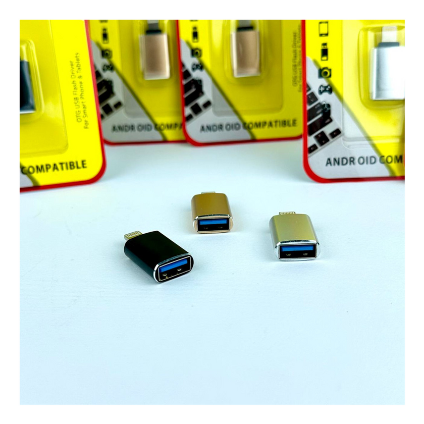 Перехідник OTG Lightning to USB, Black