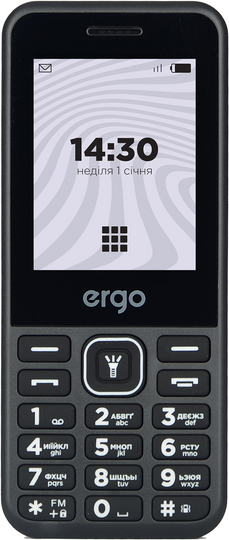 Телефон ERGO B242 Dual Sim, Black