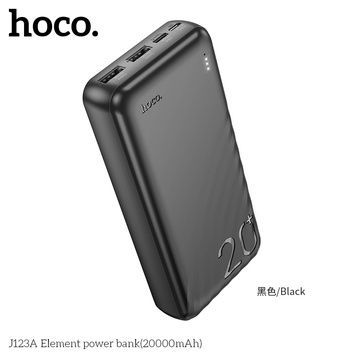 Power Bank Hoco J123A Element 20000mAh (74Wh), Black