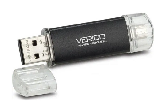 Флешка Verico USB 64GB OTG Hybrid CLASSIC, Black