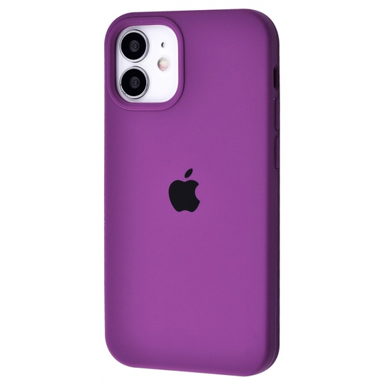 Накладка Silicone Case Full Cover Apple iPhone 12 mini, (30) Purple