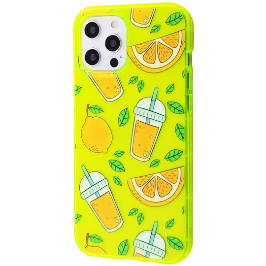 Накладка Fruit Cocktail Case (TPU) iPhone 12 Pro Max, Yellow Lemon