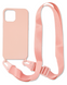 Накладка Strap Silicone Case iPhone 12 Pro Max, Pink Sand