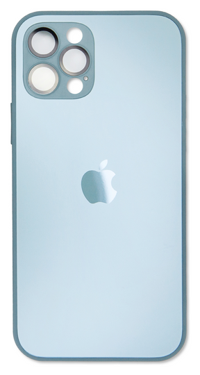 Накладка Silicone Case AG-Glass Box Separate Camera iPhone 12 Pro, Blue (5)