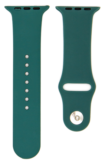 Ремінець Silicone Band for Apple Watch 42 mm/44 mm/45 mm/49 mm (S), Pine Green