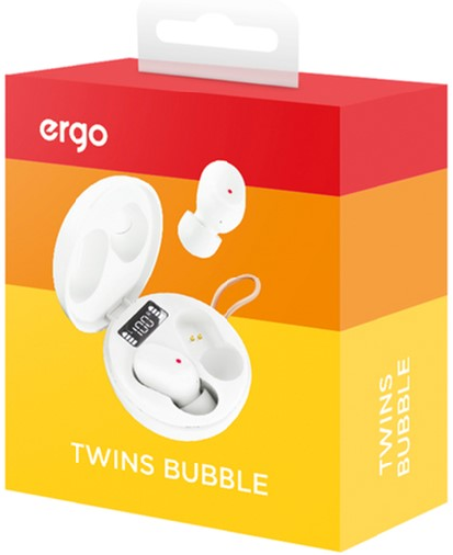 Навушники ERGO BS-520 Twins Bubble, White