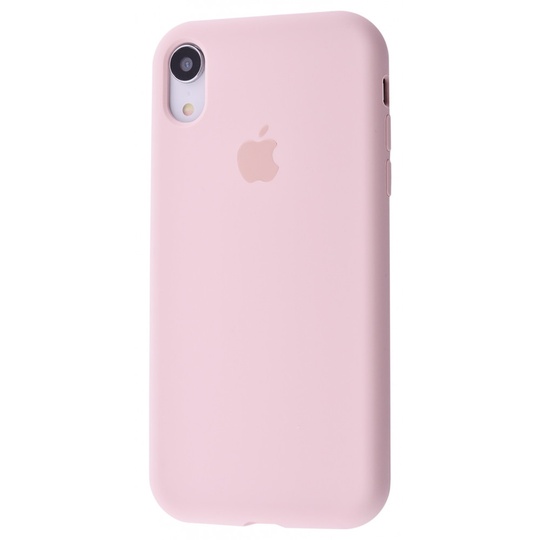 Накладка Silicone Case Full Cover Apple iPhone XR, (19) Pink Sand