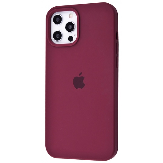 Накладка Silicone Case Full Cover Apple iPhone 12 Pro Max, (59) Plum