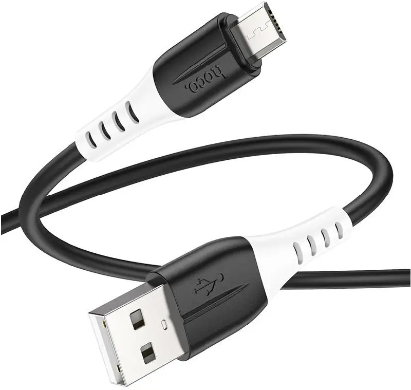 Кабель USB Hoco X82 Silicone Micro USB Cable (1m), Black