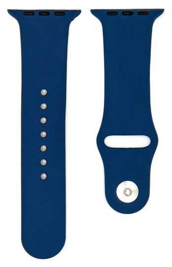 Ремінець Silicone Band for Apple Watch 42 mm/44 mm/45 mm/49 mm (S), Navy Blue