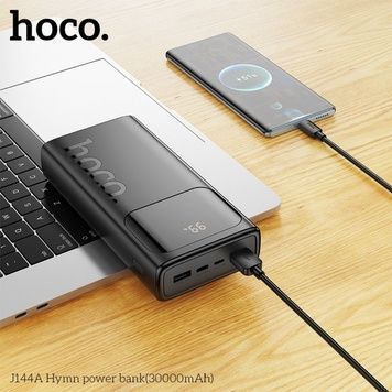 Power Bank Hoco J144A Hymn 30000mAh 5V/2A (2USB/Micro/Type-C), Black