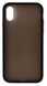 Накладка Matte Color Case (TPU) iPhone X/Xs, Black Red