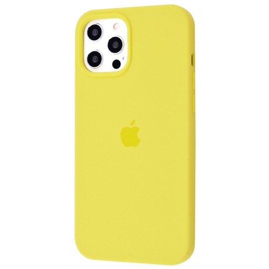 Накладка Silicone Case Full Cover Apple iPhone 12 Pro Max, (38) Lemonade