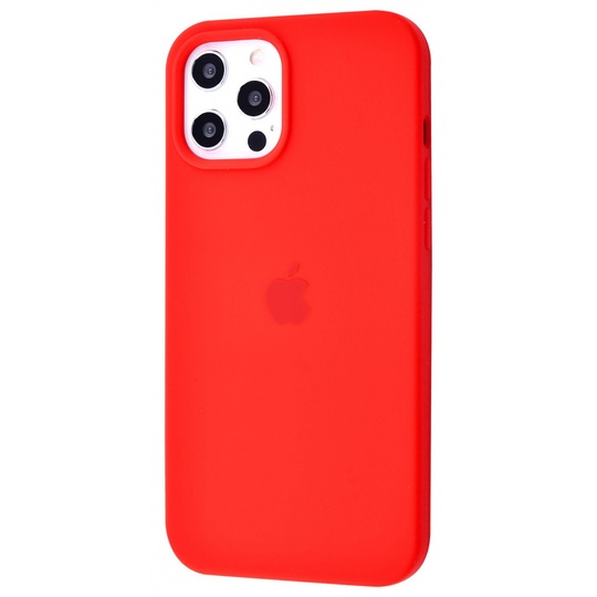 Накладка Silicone Case Full Cover iPhone 12 Pro Max, (14) Red