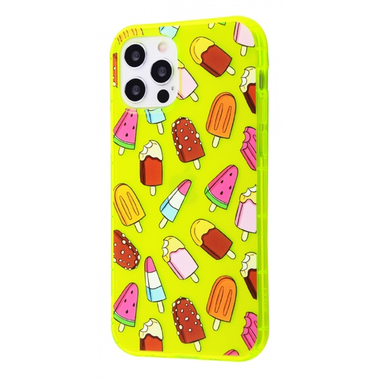 Накладка Fruit Cocktail Case (TPU) iPhone 12/12 Pro, Yellow Ice cream