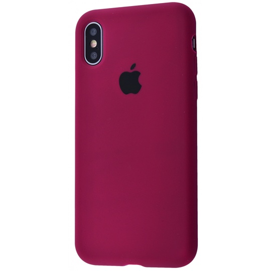 Накладка Silicone Case Full Cover Apple iPhone X/Xs, (59) Plum