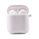 Чохол силіконовий з мікрофіброю AirPods 1/2, White