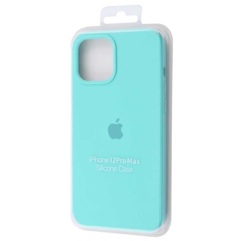 Накладка Silicone Case Full Cover Apple iPhone 12 Pro Max, (51) Spearmint