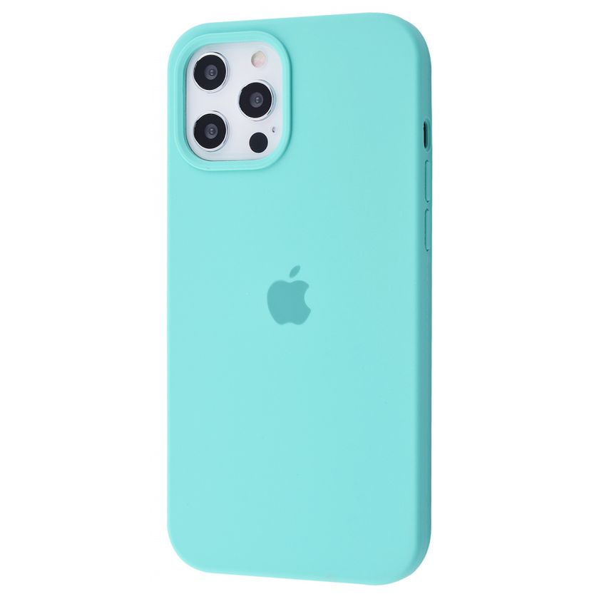 Накладка Silicone Case Full Cover Apple iPhone 12 Pro Max, (51) Spearmint