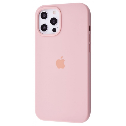 Накладка Silicone Case Full Cover iPhone 12 Pro Max, Pink Sand