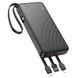 Power Bank Hoco J146 Night tide 10000mAh 5V-2A (1A1C)+4 каб.USB-A/Type-C/Micro/Lightning, Black