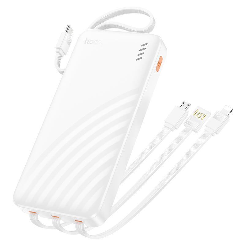 Power Bank Hoco J146 Night tide 10000mAh 5V-2A (1A1C)+4 каб.USB-A/Type-C/Micro/Lightning, Black