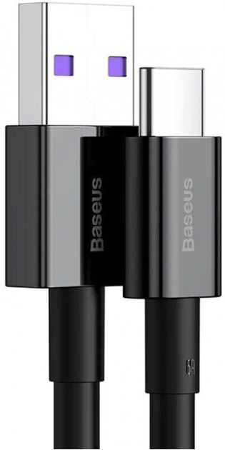 Кабель Baseus Superior Series Fast Charging Data Cable USB to Type-C 66W (1м), Black (CATYS-01)