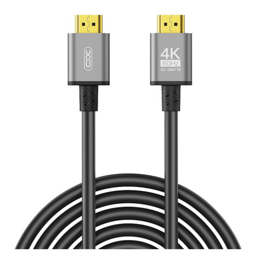 Кабель XO GB017B HDMI to HDMI Metal 5m, Silver