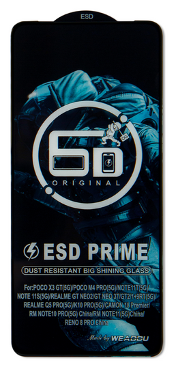 Захисне скло 6D ESD Prime Quality Glass Xiaomi Poco M4 Pro 5G/Redmi Note 11 5G, Black