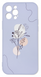 Накладка WAVE Minimal Art Case iPhone 12 Pro with MagSafe, Light Purple Flower