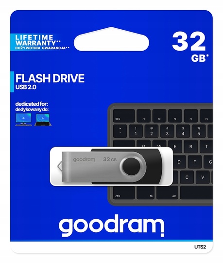 Флешка USB 32GB GoodRam UTS2 Twister, Black