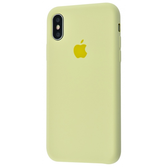 Накладка Silicone Case H/C Apple iPhone XS Max, (53) Yellow Mellow