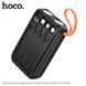 Power Bank Hoco J151 Spirit 10000mAh 5V/2A (1C1A)+4 cables (USB-A/iP/M/T) з ліхтарем, Black