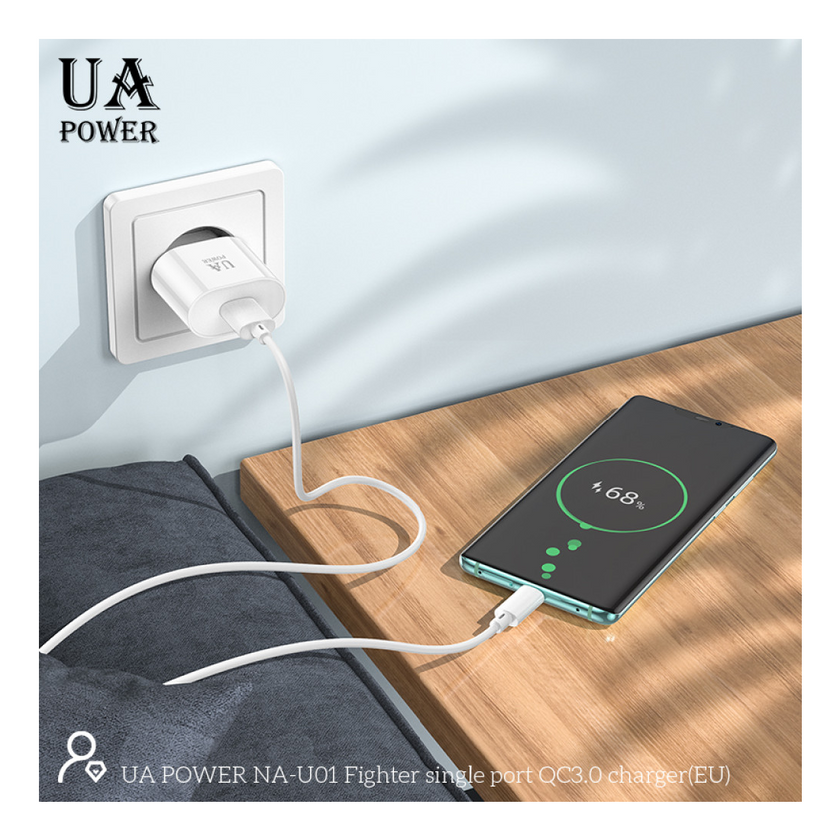 ЗП UA Power NA-U01 QC3.0, White