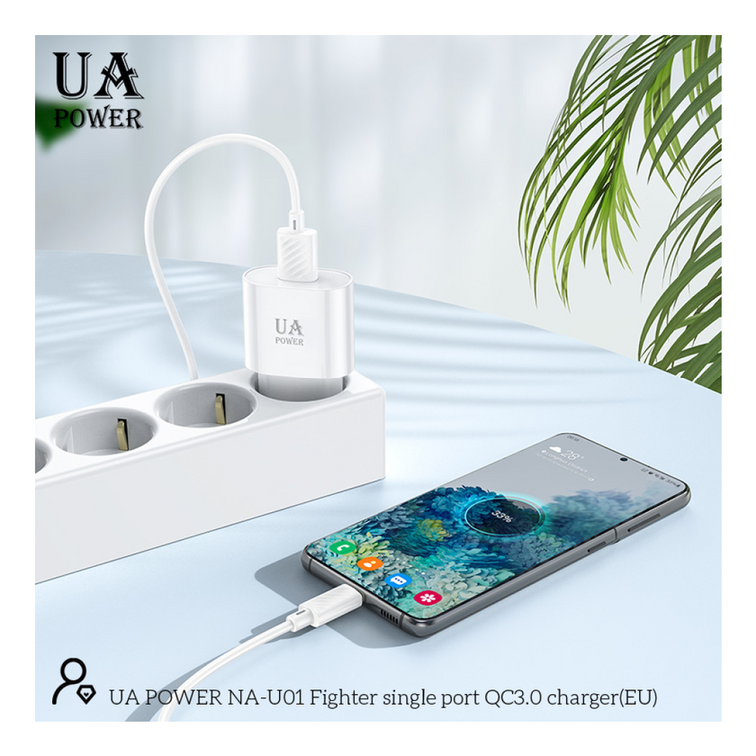 ЗП UA Power NA-U01 QC3.0, White