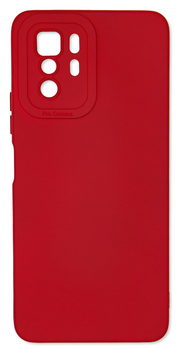 Накладка Lux Matte з мікрофіброю Xiaomi Redmi Note 10 Pro 5G, Dark Red (8)