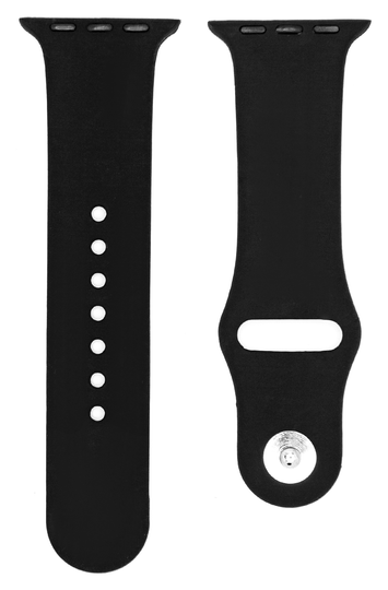 Ремінець Silicone Band for Apple Watch 38 mm/40 mm/41 mm (S) 2pcs, Black