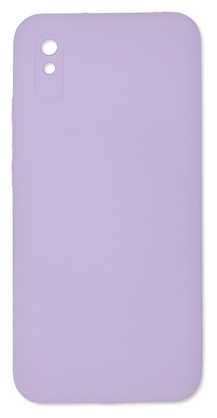 Накладка Silicone Case Original Full Protective AA (No Logo) Xiaomi Redmi 9A, Light Purple (6)